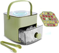 Ice Cube Tray with Lid and Ice Storage Bin Set