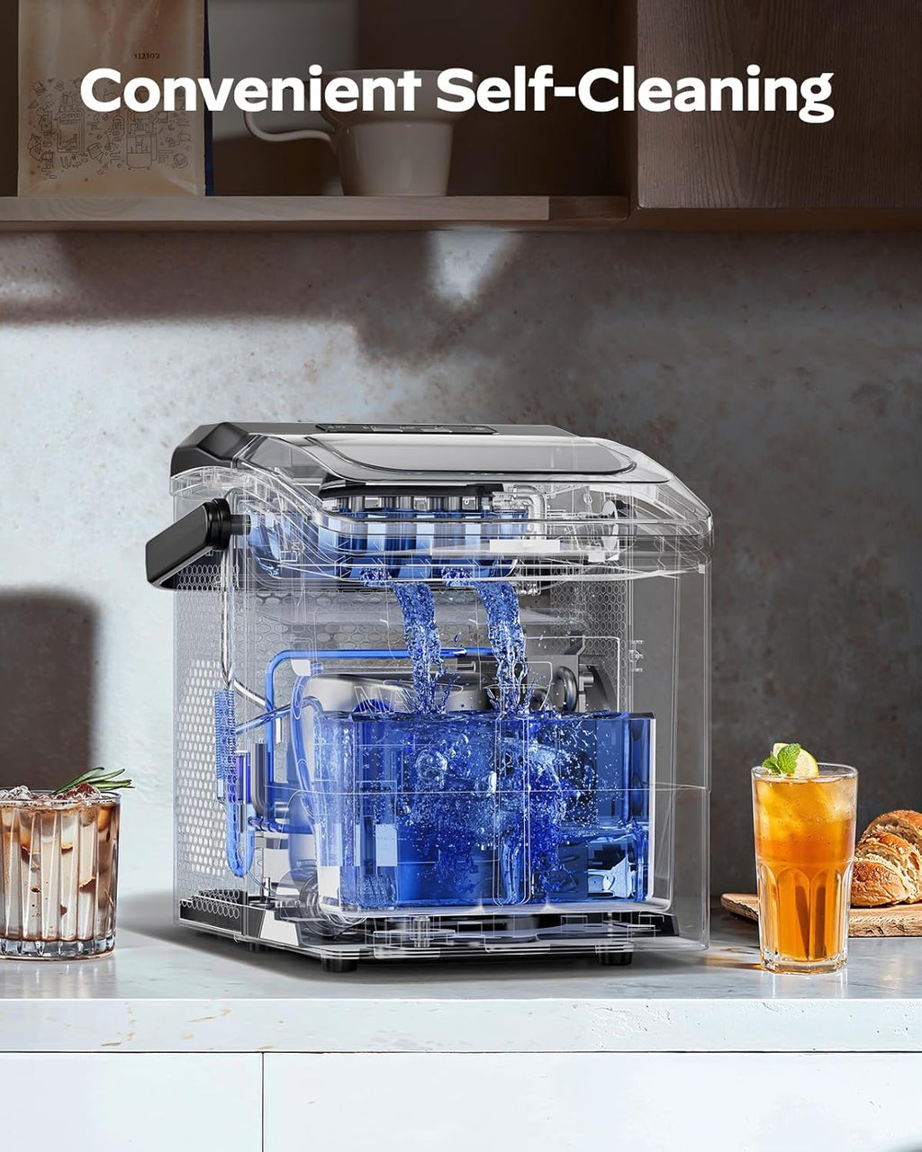 Ice Maker Countertop, 9 Cubes Ready in 6 Mins