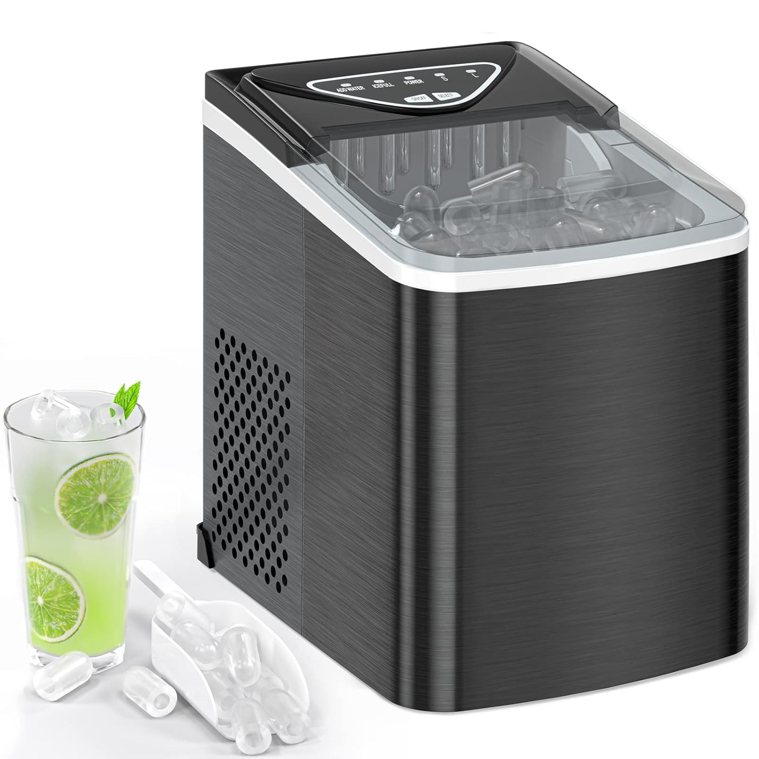 Ice Makers Countertop, Compact Counter Machine