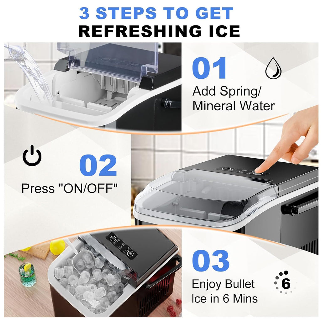 Ice Makers Countertop with Handle