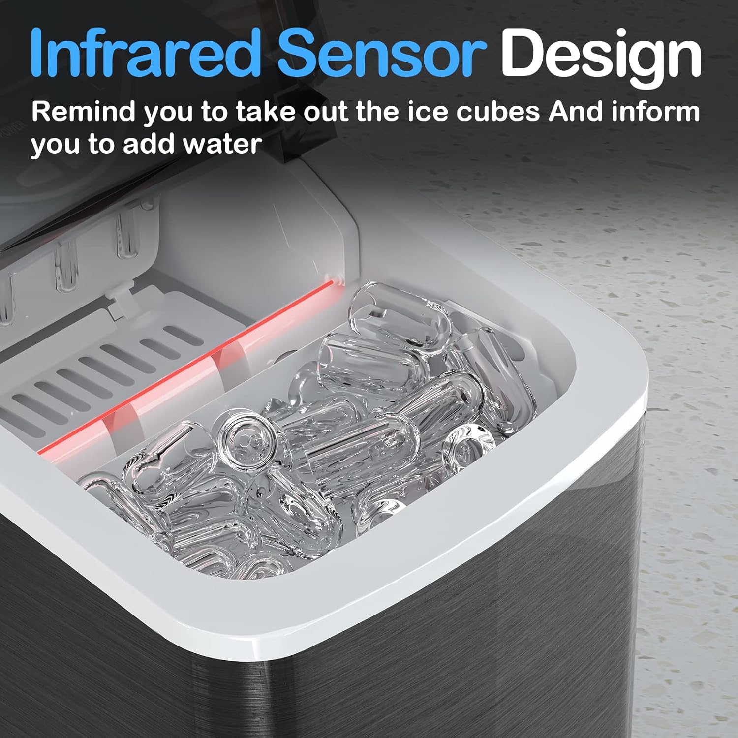 Ice Makers Countertop, Compact Counter Machine