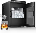Clear Ice Maker, Countertop Ice Machine with 1.6" Square Ice Cubes