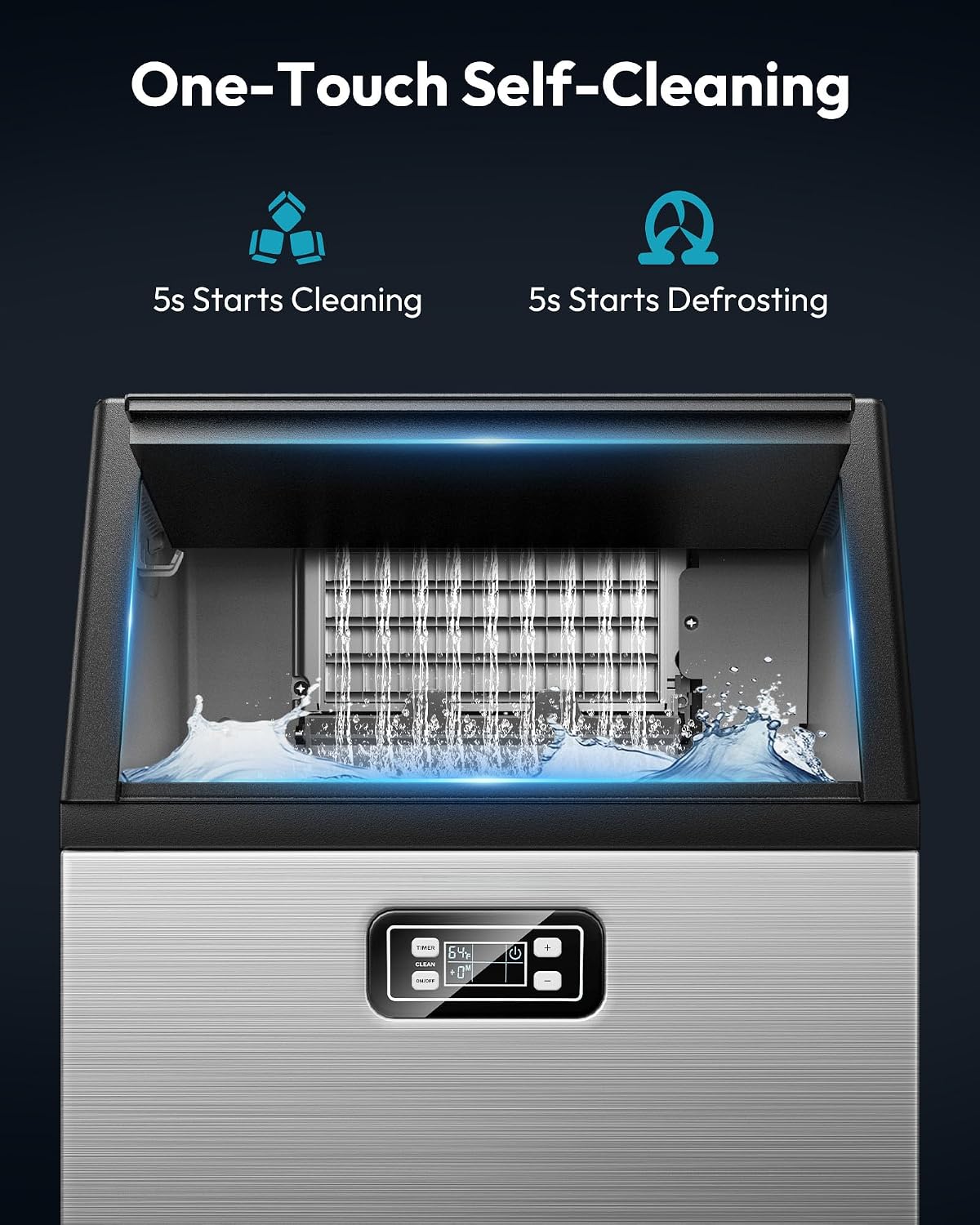 Commercial Ice Maker Machine - 100lbs Daily Production